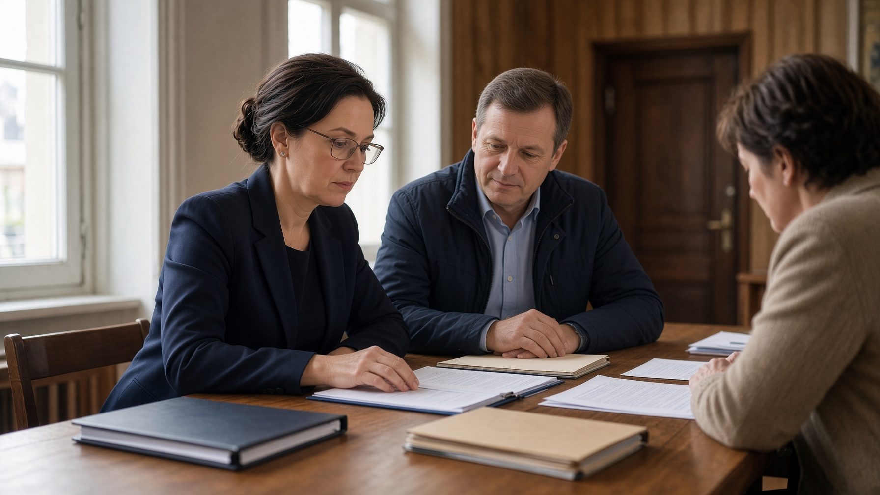 Starosta a úřednice na radnici nad náklady na energie